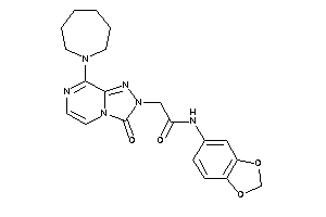 Image of 2-[8-(azepan-1-yl)-3-keto-[1,2,4]triazolo[4,3-a]pyrazin-2-yl]-N-(1,3-benzodioxol-5-yl)acetamide