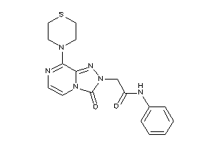 Image of 2-(3-keto-8-thiomorpholino-[1,2,4]triazolo[4,3-a]pyrazin-2-yl)-N-phenyl-acetamide