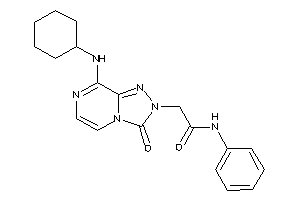 2-[8-(cyclohexylamino)-3-keto-[1,2,4]triazolo[4,3-a]pyrazin-2-yl]-N-phenyl-acetamide