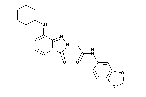 Image of N-(1,3-benzodioxol-5-yl)-2-[8-(cyclohexylamino)-3-keto-[1,2,4]triazolo[4,3-a]pyrazin-2-yl]acetamide