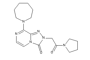 Image of 8-(azepan-1-yl)-2-(2-keto-2-pyrrolidino-ethyl)-[1,2,4]triazolo[4,3-a]pyrazin-3-one