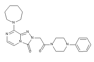 Image of 8-(azepan-1-yl)-2-[2-keto-2-(4-phenylpiperazino)ethyl]-[1,2,4]triazolo[4,3-a]pyrazin-3-one