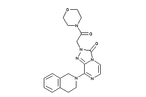 Image of 8-(3,4-dihydro-1H-isoquinolin-2-yl)-2-(2-keto-2-morpholino-ethyl)-[1,2,4]triazolo[4,3-a]pyrazin-3-one