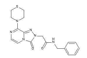 N-benzyl-2-(3-keto-8-thiomorpholino-[1,2,4]triazolo[4,3-a]pyrazin-2-yl)acetamide