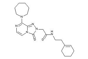 Image of 2-[8-(azepan-1-yl)-3-keto-[1,2,4]triazolo[4,3-a]pyrazin-2-yl]-N-(2-cyclohexen-1-ylethyl)acetamide