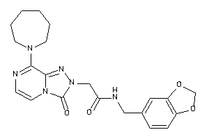Image of 2-[8-(azepan-1-yl)-3-keto-[1,2,4]triazolo[4,3-a]pyrazin-2-yl]-N-piperonyl-acetamide