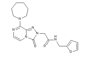 Image of 2-[8-(azepan-1-yl)-3-keto-[1,2,4]triazolo[4,3-a]pyrazin-2-yl]-N-(2-furfuryl)acetamide