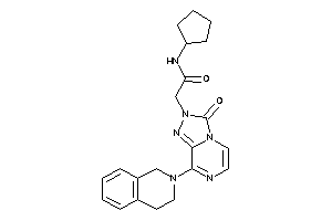 Image of N-cyclopentyl-2-[8-(3,4-dihydro-1H-isoquinolin-2-yl)-3-keto-[1,2,4]triazolo[4,3-a]pyrazin-2-yl]acetamide
