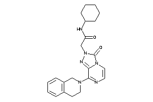 N-cyclohexyl-2-[8-(3,4-dihydro-1H-isoquinolin-2-yl)-3-keto-[1,2,4]triazolo[4,3-a]pyrazin-2-yl]acetamide