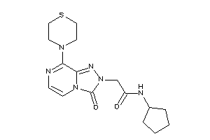 Image of N-cyclopentyl-2-(3-keto-8-thiomorpholino-[1,2,4]triazolo[4,3-a]pyrazin-2-yl)acetamide