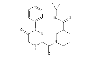 N-cyclopropyl-1-(6-keto-1-phenyl-4,5-dihydro-1,2,4-triazine-3-carbonyl)nipecotamide