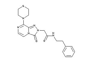 2-(3-keto-8-thiomorpholino-[1,2,4]triazolo[4,3-a]pyrazin-2-yl)-N-phenethyl-acetamide