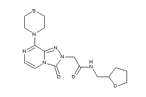 2-(3-keto-8-thiomorpholino-[1,2,4]triazolo[4,3-a]pyrazin-2-yl)-N-(tetrahydrofurfuryl)acetamide