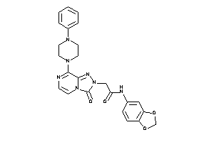 Image of N-(1,3-benzodioxol-5-yl)-2-[3-keto-8-(4-phenylpiperazino)-[1,2,4]triazolo[4,3-a]pyrazin-2-yl]acetamide