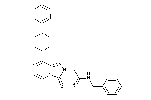 Image of N-benzyl-2-[3-keto-8-(4-phenylpiperazino)-[1,2,4]triazolo[4,3-a]pyrazin-2-yl]acetamide