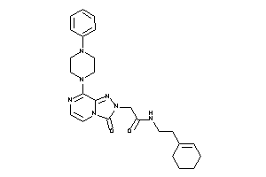 N-(2-cyclohexen-1-ylethyl)-2-[3-keto-8-(4-phenylpiperazino)-[1,2,4]triazolo[4,3-a]pyrazin-2-yl]acetamide