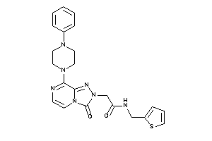 2-[3-keto-8-(4-phenylpiperazino)-[1,2,4]triazolo[4,3-a]pyrazin-2-yl]-N-(2-thenyl)acetamide