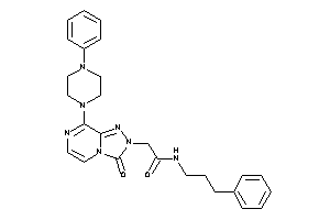 Image of 2-[3-keto-8-(4-phenylpiperazino)-[1,2,4]triazolo[4,3-a]pyrazin-2-yl]-N-(3-phenylpropyl)acetamide