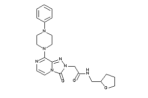 2-[3-keto-8-(4-phenylpiperazino)-[1,2,4]triazolo[4,3-a]pyrazin-2-yl]-N-(tetrahydrofurfuryl)acetamide