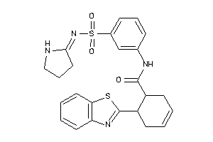 Image of 6-(1,3-benzothiazol-2-yl)-N-[3-(pyrrolidin-2-ylideneamino)sulfonylphenyl]cyclohex-3-ene-1-carboxamide