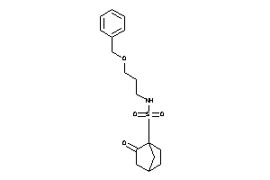 N-(3-benzoxypropyl)-1-(2-ketonorbornan-1-yl)methanesulfonamide