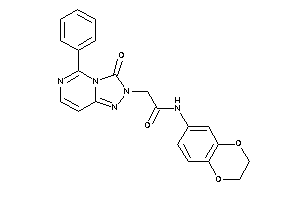 N-(2,3-dihydro-1,4-benzodioxin-6-yl)-2-(3-keto-5-phenyl-[1,2,4]triazolo[3,4-f]pyrimidin-2-yl)acetamide