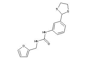 Image of 1-[3-(1,3-dithiolan-2-yl)phenyl]-3-(2-furfuryl)urea