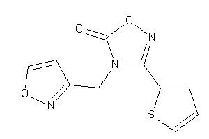 Image of 4-(isoxazol-3-ylmethyl)-3-(2-thienyl)-1,2,4-oxadiazol-5-one