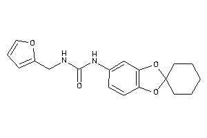 1-(2-furfuryl)-3-spiro[1,3-benzodioxole-2,1'-cyclohexane]-5-yl-urea