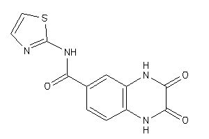 2,3-diketo-N-thiazol-2-yl-1,4-dihydroquinoxaline-6-carboxamide