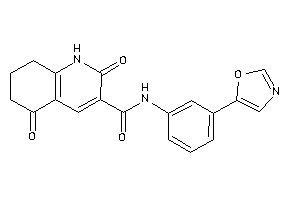 Image of 2,5-diketo-N-(3-oxazol-5-ylphenyl)-1,6,7,8-tetrahydroquinoline-3-carboxamide