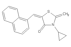 3-cyclopropyl-2-methylene-5-(1-naphthylmethylene)thiazolidin-4-one