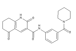 Image of 2,5-diketo-N-[3-(piperidine-1-carbonyl)phenyl]-1,6,7,8-tetrahydroquinoline-3-carboxamide