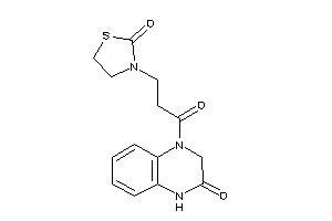 3-[3-keto-3-(3-keto-2,4-dihydroquinoxalin-1-yl)propyl]thiazolidin-2-one