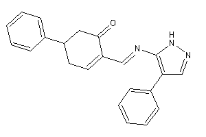 Image of 5-phenyl-2-[(4-phenyl-1H-pyrazol-5-yl)iminomethyl]cyclohex-2-en-1-one