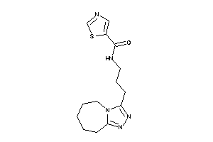 Image of N-[3-(6,7,8,9-tetrahydro-5H-[1,2,4]triazolo[4,3-a]azepin-3-yl)propyl]thiazole-5-carboxamide