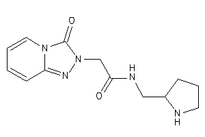 Image of 2-(3-keto-[1,2,4]triazolo[4,3-a]pyridin-2-yl)-N-(pyrrolidin-2-ylmethyl)acetamide