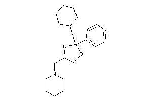 Image of 1-[(2-cyclohexyl-2-phenyl-1,3-dioxolan-4-yl)methyl]piperidine