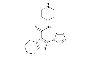 N-(4-piperidyl)-2-pyrrol-1-yl-5,7-dihydro-4H-thieno[2,3-c]thiopyran-3-carboxamide