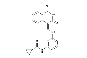 N-[3-[(1,3-diketo-4-isoquinolylidene)methylamino]phenyl]cyclopropanecarboxamide