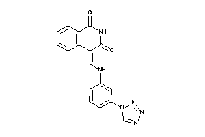 4-[[3-(tetrazol-1-yl)anilino]methylene]isoquinoline-1,3-quinone
