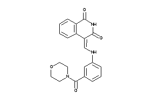 4-[[3-(morpholine-4-carbonyl)anilino]methylene]isoquinoline-1,3-quinone