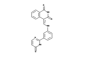 Image of 4-[[3-(6-keto-1H-pyrimidin-2-yl)anilino]methylene]isoquinoline-1,3-quinone