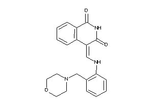 4-[[2-(morpholinomethyl)anilino]methylene]isoquinoline-1,3-quinone