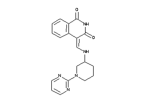 Image of 4-[[[1-(2-pyrimidyl)-3-piperidyl]amino]methylene]isoquinoline-1,3-quinone