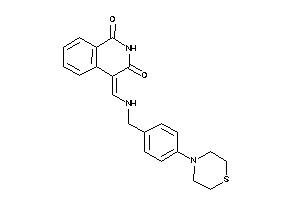 4-[[(4-thiomorpholinobenzyl)amino]methylene]isoquinoline-1,3-quinone