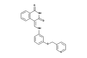 Image of 4-[[3-(3-pyridylmethoxy)anilino]methylene]isoquinoline-1,3-quinone