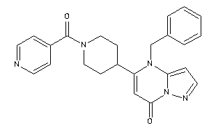 4-benzyl-5-(1-isonicotinoyl-4-piperidyl)pyrazolo[1,5-a]pyrimidin-7-one