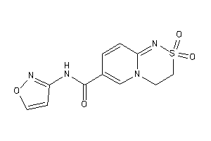 Image of N-isoxazol-3-yl-2,2-diketo-3,4-dihydropyrido[2,1-c][1,2,4]thiadiazine-7-carboxamide
