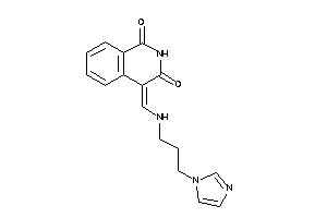 Image of 4-[(3-imidazol-1-ylpropylamino)methylene]isoquinoline-1,3-quinone